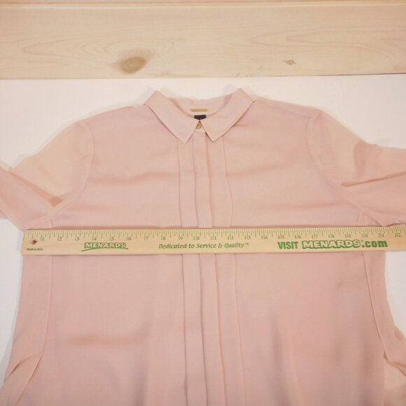 Chico's Black Label size 1 Women's M Pastel Pink Button-up Long Sleeve Blouse - Picture 4 of 12